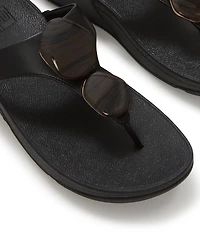 FitFlop Women's Lulu Marbled-Stone Wedge Sandals