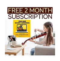 Pyle 4/4 Student Violin Kit - Plywood Violin with Tuner, Extra Strings, Shoulder Rest, and Case (PGVILN14)