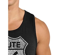 La Pop Art Men's Route 66 Vintage Highway Shield Graphic Tank Top