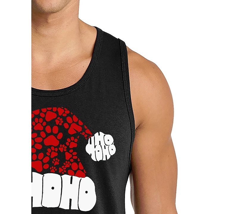 La Pop Art Men's Santa Hat Graphic Tank Top