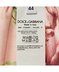 Pre-Owned Dolce & Gabbana Women's Floral Printed Silk Mini Skirt