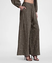Avec Les Filles Women's Extreme Wide-Leg Palazzo Pants