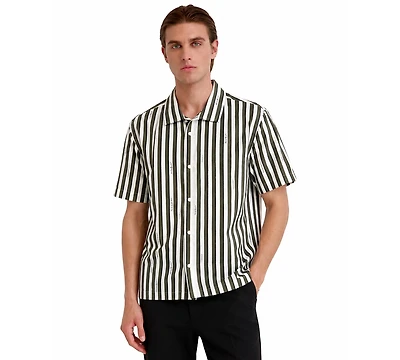 Karl Lagerfeld Paris Men's Cotton Stripe Shirt
