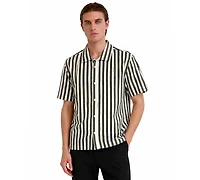 Karl Lagerfeld Paris Men's Cotton Stripe Shirt