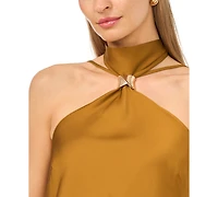 Parker Women's Sleeveless Halter Neck Cutaway Maxi Dress