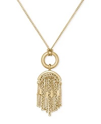 kate spade new york Gold-Tone Tassel Pendant Necklace