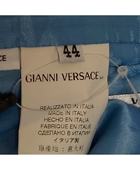 Pre-Owned Versace Women's Satin Pleated Mini Skirt