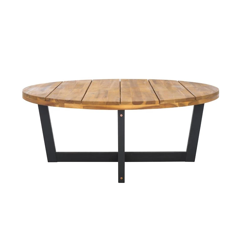 Safavieh Leo 4 Leg Round Outdoor Coffee Table