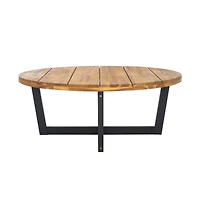 Safavieh Leo 4 Leg Round Outdoor Coffee Table