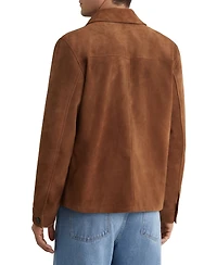 Reiss Men's Daventry Suede Four-Pocket Zip-Through Jacket