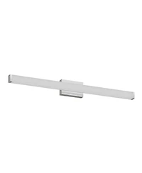 Busdays 41 Inch Brushed Nickel Square Led Bathroom Vanity Light 24W 6000K Cool White Wall Bar Fixture Over Mirror