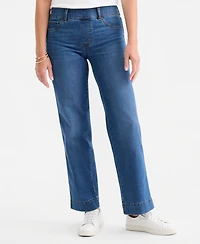 Style & Co Women's Shaping Pull-On Wide-Leg Jeans, Macy's Exclusive