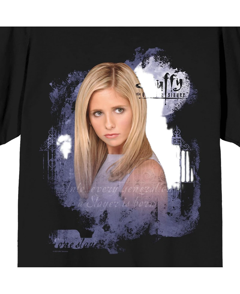 Buffy the Vampire Slayer Men's Full Moon Poster Art Crew Neck Short Sleeve T-shirt