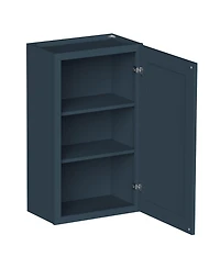 Boyel Living 21"x36" Standard Wall Cabinet (1 Door 2 Shelves), Ready to Assemble Kitchen with Solid Wood Frame, Soft-Close Slides and Hinge