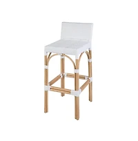 Butler Specialty Serienna 30 inch. Seat Height Rectangular Rattan Low Back Bar Stool