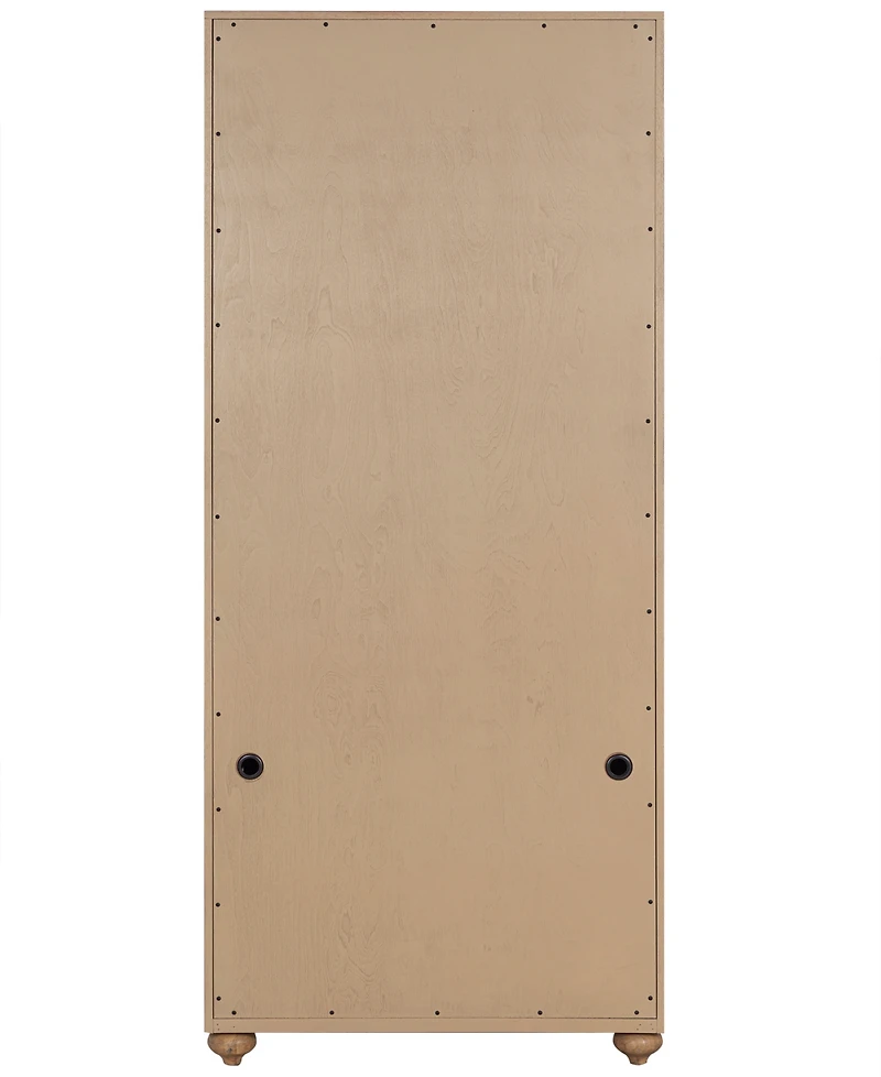 Willowmere 75" Wood Door Bookcase
