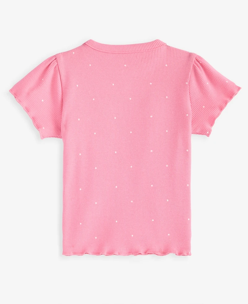 First Impressions Baby Girls' Mix & Match Short-Sleeve Butterfly Ribbed T-Shirt, Macy's Exclusive