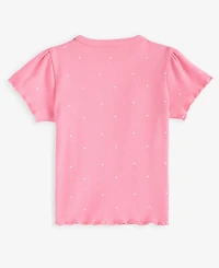 First Impressions Baby Girls' Mix & Match Short-Sleeve Butterfly Ribbed T-Shirt, Macy's Exclusive