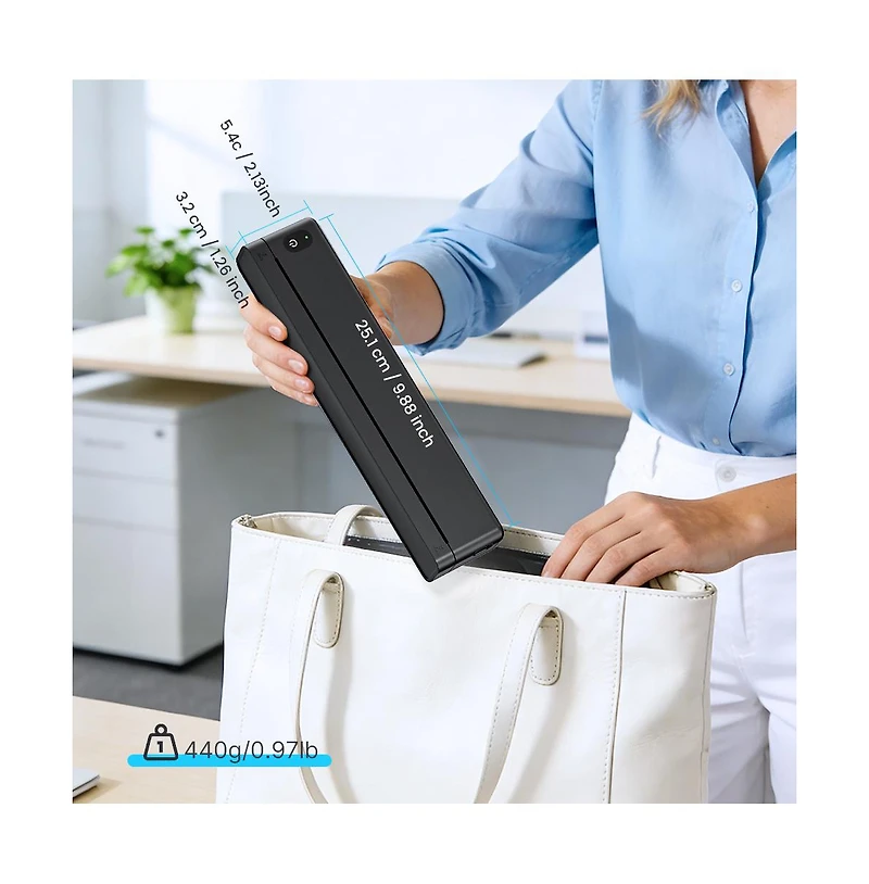 Swifint Portable Thermal Printer, Compatible with Ios Android Laptop