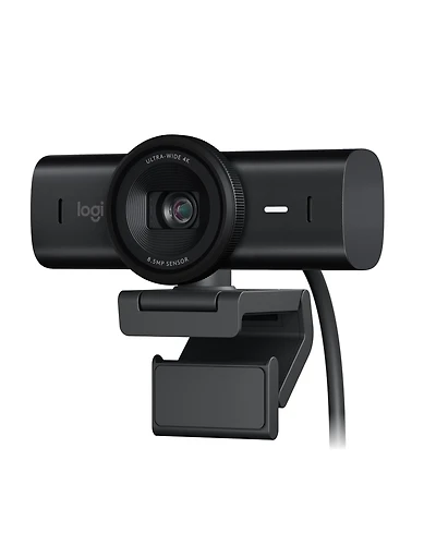 Logitech Mx Brio Ultra Hd 4K Webcam, 1080p 60FPS, Dual Noise-Reducing Mics, Usb-c, Teams/Zoom/Meet, Black