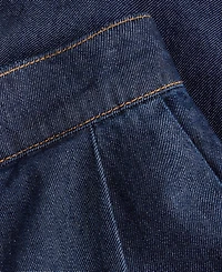 I.n.c. International Concepts Women's Cropped Denim Wide-Leg Pants, Macy's Exclusive