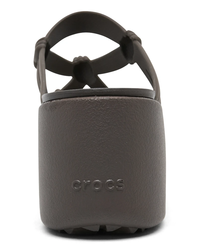 Crocs Women's Brooklyn Knot Sky Platform Sandals from Finish Line