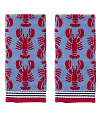 Skl Home Lobster Jacquard 2-Pc. Hand Towel Set