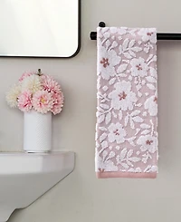 Skl Home Floral Jacquard 2-Pc. Hand Towel Set