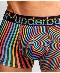 Rounderbum Men's Waveform Pride Padded Boxer Trunk