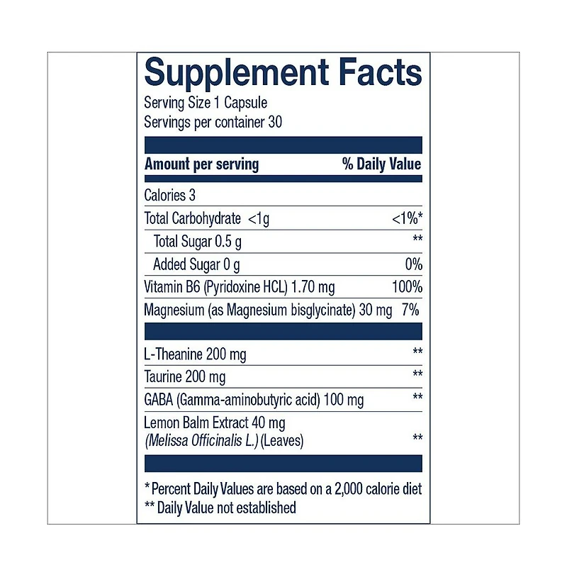 Wiley s Finest Relax Focus - Daily Supplement for Stress Support - Contains L-Theanine, Gaba, Vitamin B6 and Magnesium