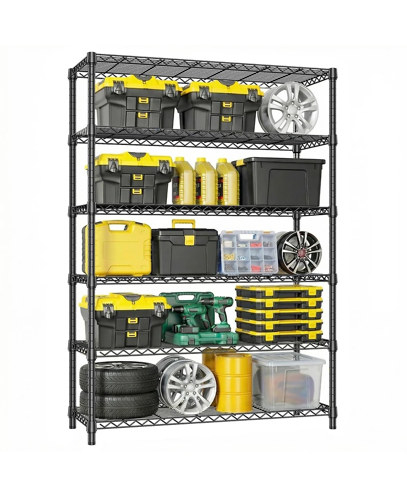 Streamdale Furniture 6-Tier 2100LBS Metal Wire Shelving Unit