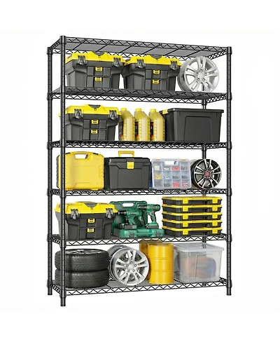 Streamdale Furniture 6-Tier 2100LBS Metal Wire Shelving Unit