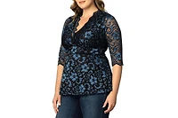 Kiyonna Plus Luxe Lace Top