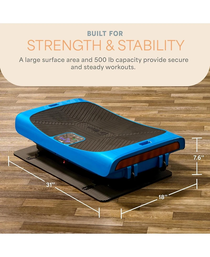 Lifepro Rumblex 4D Pro Vibration Plate - Whole Body Vibration Exercise Machine for Weight Loss, Toning & Wellness, Accessories
