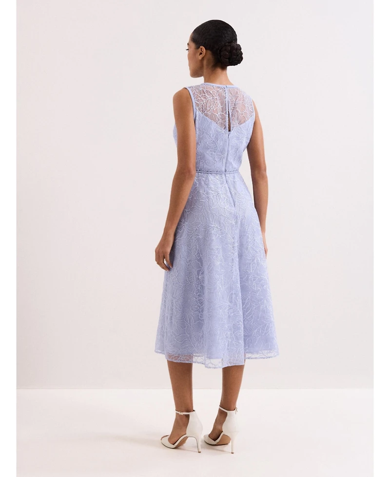 Phase Eight Women's Sakura Floral Embroidered Lace Dress