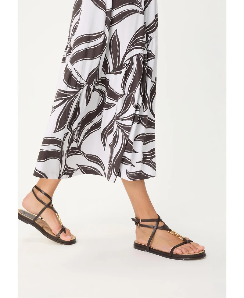 Olsen Women's Dotted Leaf Skirt