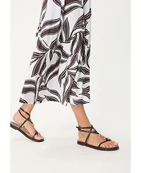 Olsen Women's Dotted Leaf Skirt