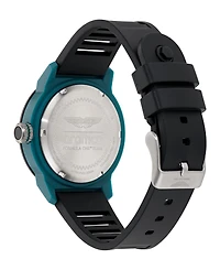 Aston Martin F1 Men's Pdk 3 Hand Quartz Black Silicone Watch 40mm