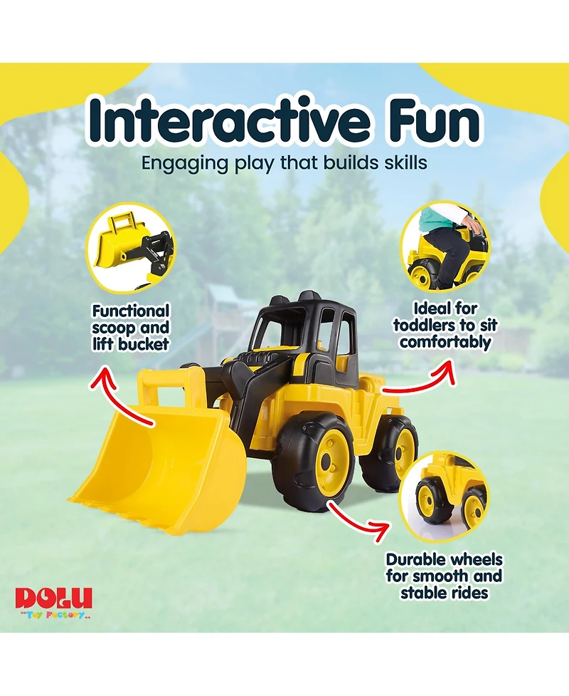 Dolu Excavator Super Loader Construction Toy Truck Vehicle, Kids Ages 3+