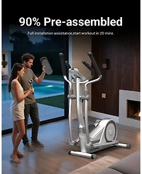 Harison Elliptical Machine for Home, 350 Lbs Capacity, 16-Level Magnetic Resistan