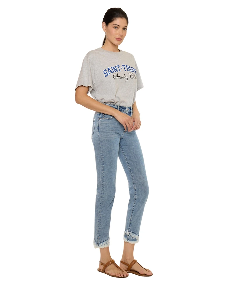 KanCan Essential Women's Clover High Rise Straight Jeans