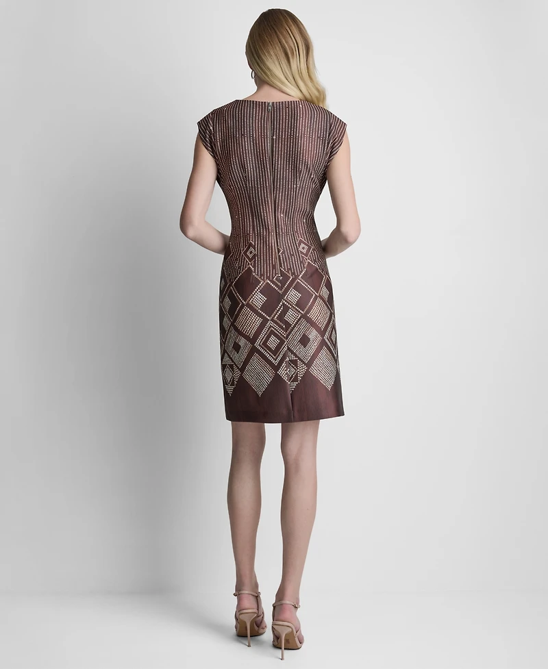 Dkny Women's Crewneck Cap-Sleeve Midi Dress