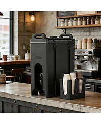 Tribesigns 5 Gallon Insulated Beverage Dispenser - Commercial Hot and Cold Drink Server, 1.2" Thick Foam Insulation, Food-Grade Lldpe