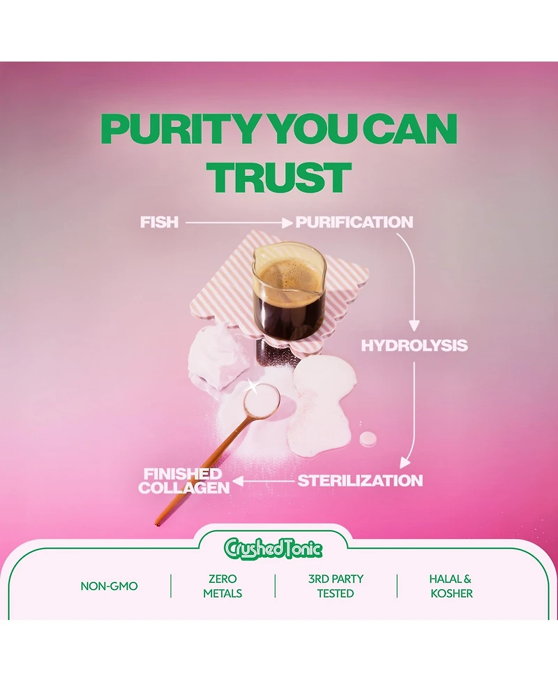 Crushed Tonic Strawberry Milk Collagen Supplement