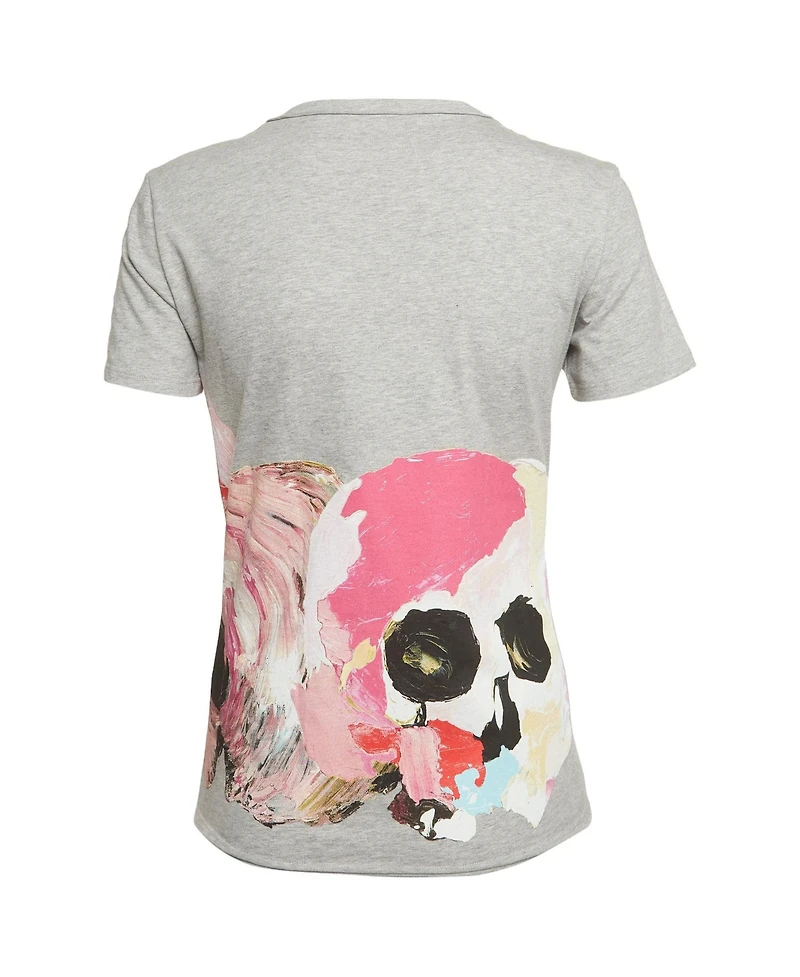 Pre-Owned Alexander Mcqueen Women's Graphic Jersey Print T-Shirt