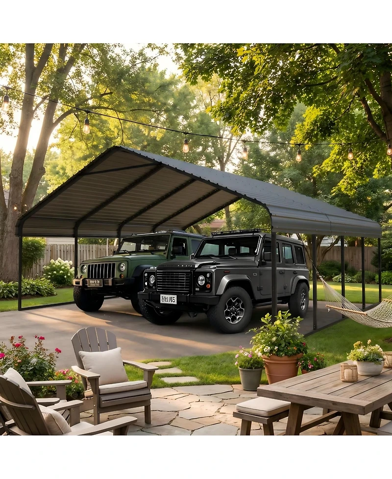 Mondawe 20 by 20 feet Carport Shelter