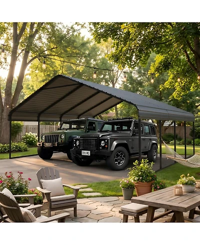 Mondawe 20 by 20 feet Carport Shelter