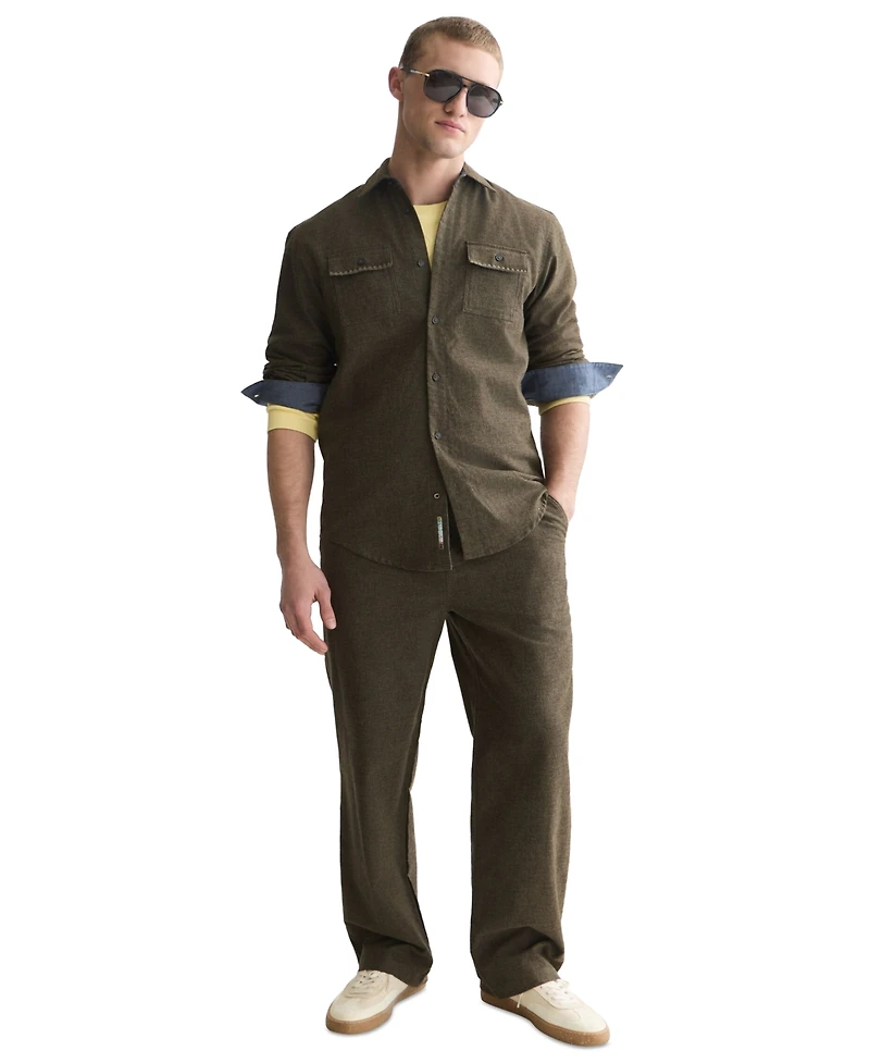 Scotch & Soda Men's Melange Long-Sleeve Shirt