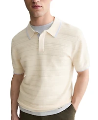 Scotch & Soda Men's Structured Knit Regular-Fit Polo Shirt