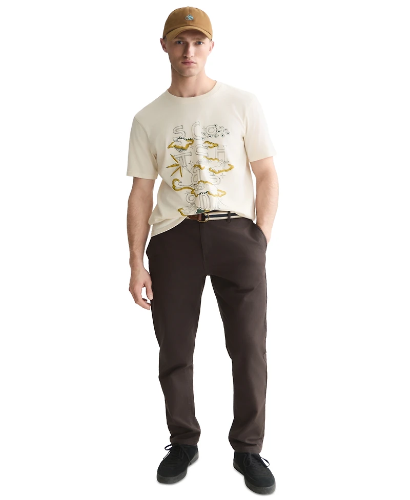 Scotch & Soda Men's Front Artwork Regular-Fit T-Shirt